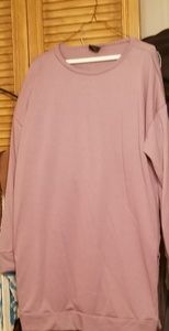 Purple sweatshirt dress